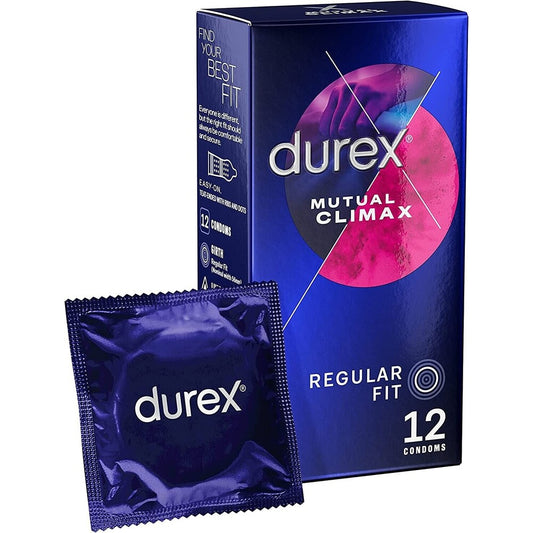Durex Mutual Climax Regular Fit Condoms 12 Pack